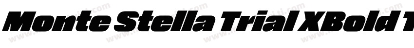 Monte Stella Trial XBold Turbo字体转换